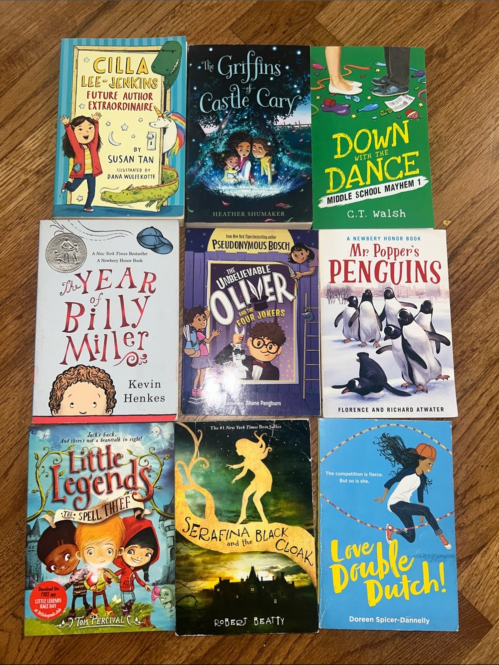 Children's Middle School Book Bundle - Assorted Variety of 9 Books